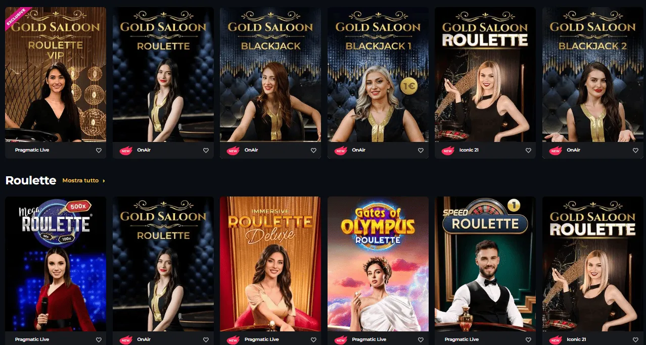 Boomerang Casino Live Casino